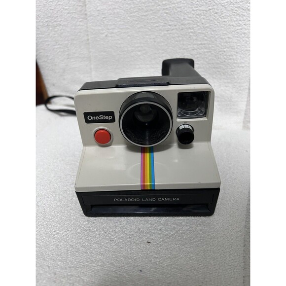 Vintage Original Polaroid SX-70 OneStep  Rainbow Stripe Land Camera UNTESTED - Picture 1 of 6